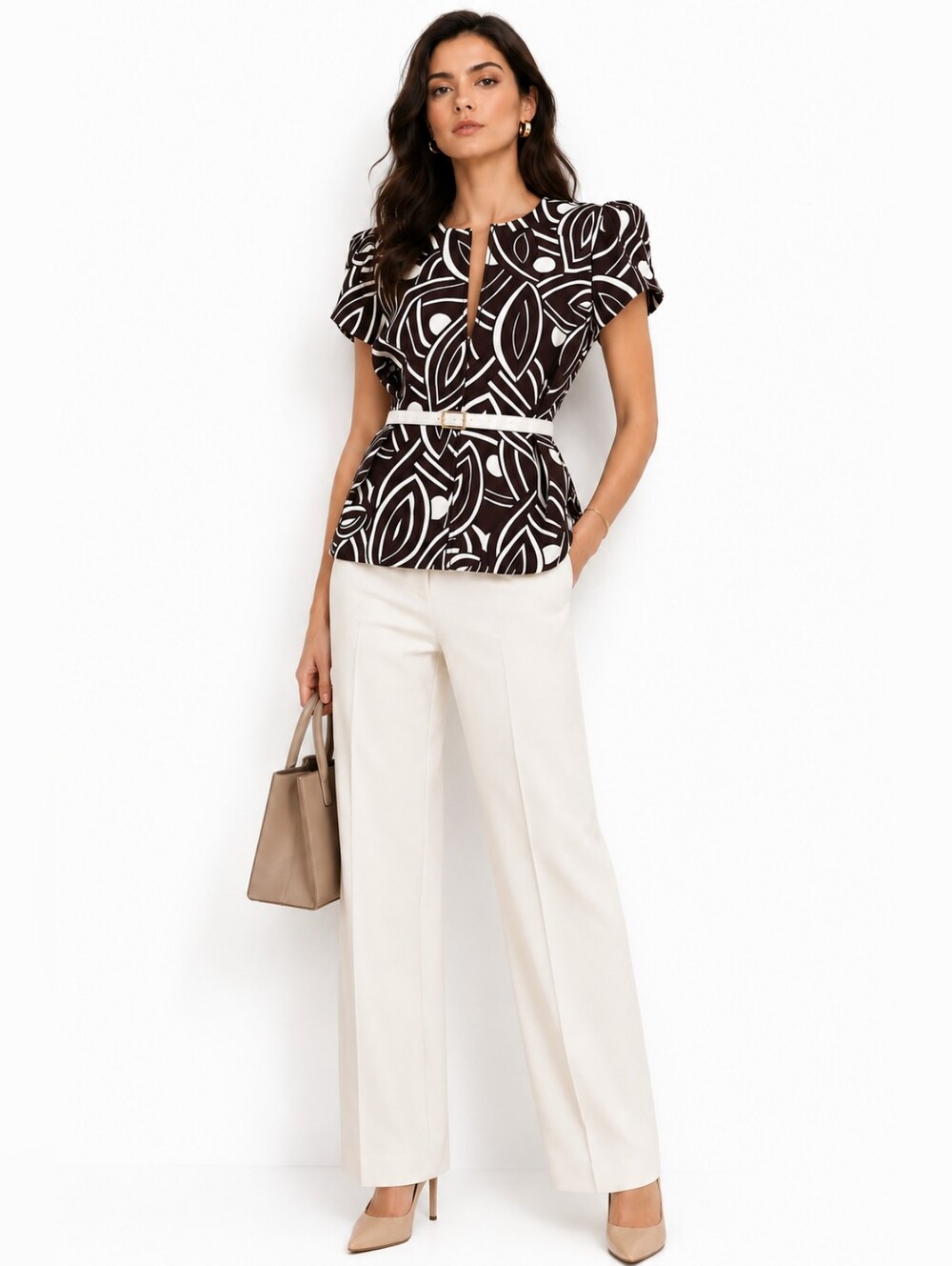 Marni Peplum Wool Top Size 44 IT Made in Italy